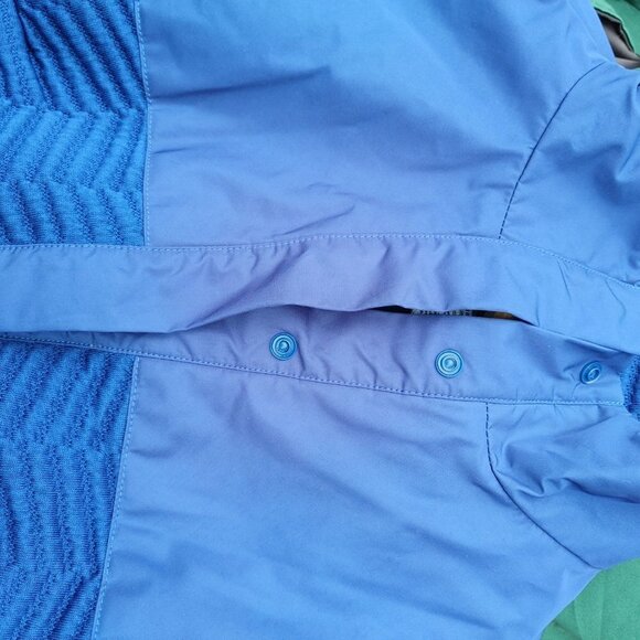 Helly Hansen Four Snap Pullover Women's Size Small Bright Blue - Picture 6 of 9